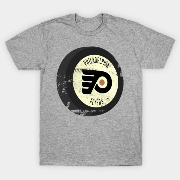 Retro Philadelphia Hockey Puck T-Shirt by generationtees